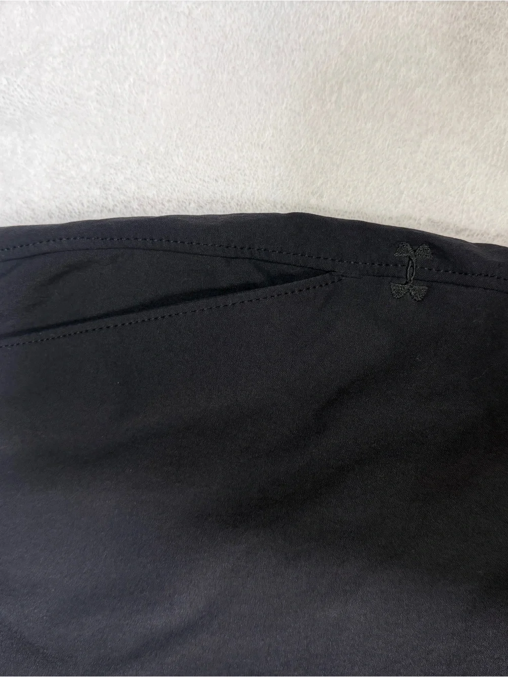 Under Armour Men’s Black Hybrid Shorts with Red Waistband